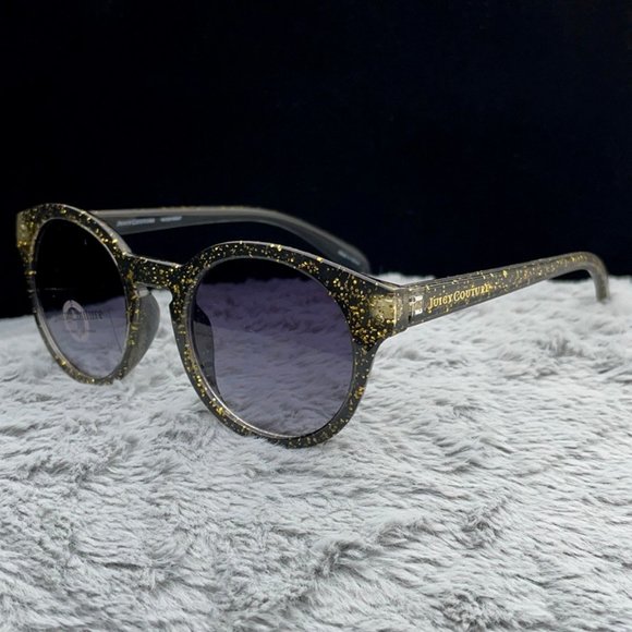 Juicy Couture Sparkle Gold Translucent / Black NWT - Picture 3 of 7